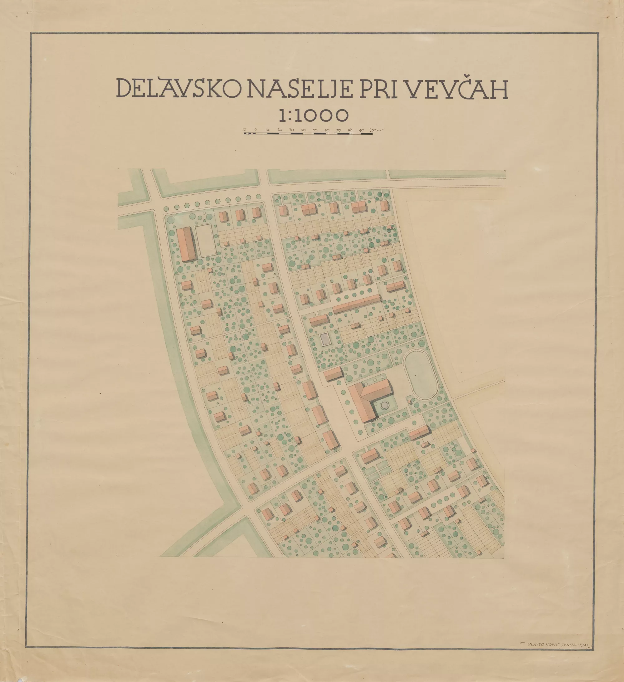 Vlasto Kopač - Delavsko naselje pri Vevčah